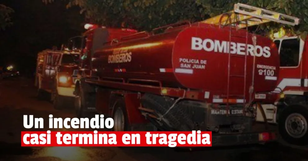 Una mujer terminó con heridas luego de que se incendiara una pensión