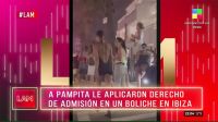Pampita intentó ingresar a un exclusivo boliche en Ibiza, la rebotaron en la entrada y se fue indignada [VIDEO]
