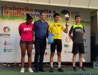 Histórico triunfo del puntano Bernardo Cambareri en España: ganó la Vuelta a Pamplona junior