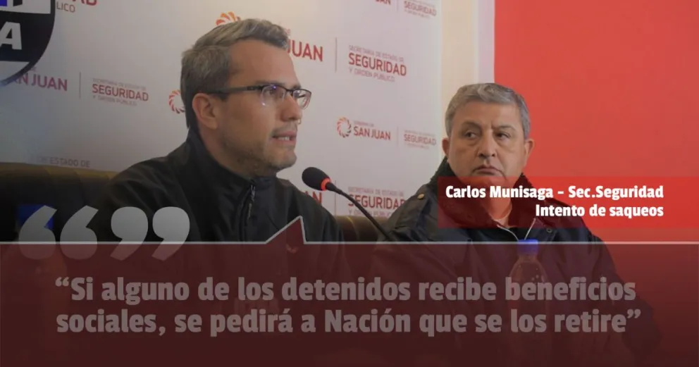Intentos de saqueos: hay 36 detenidos y pedirán que les revoquen los planes sociales