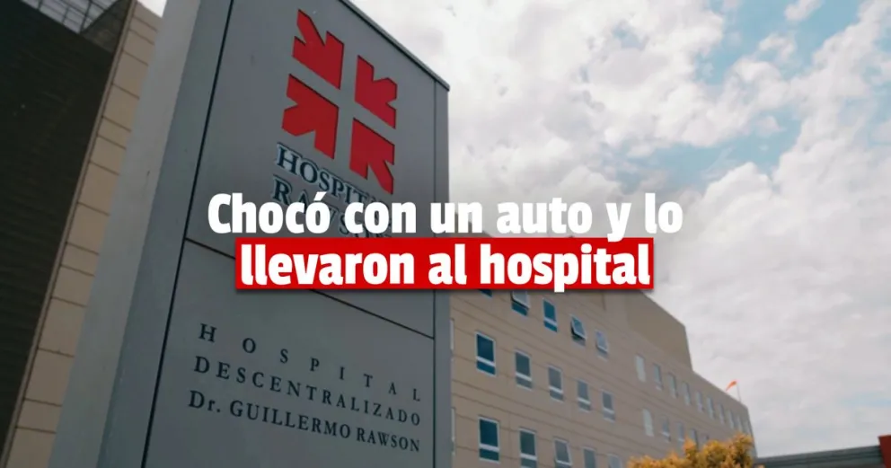 Un joven chocó contra un auto, se quebró y tuvo que ser operado 