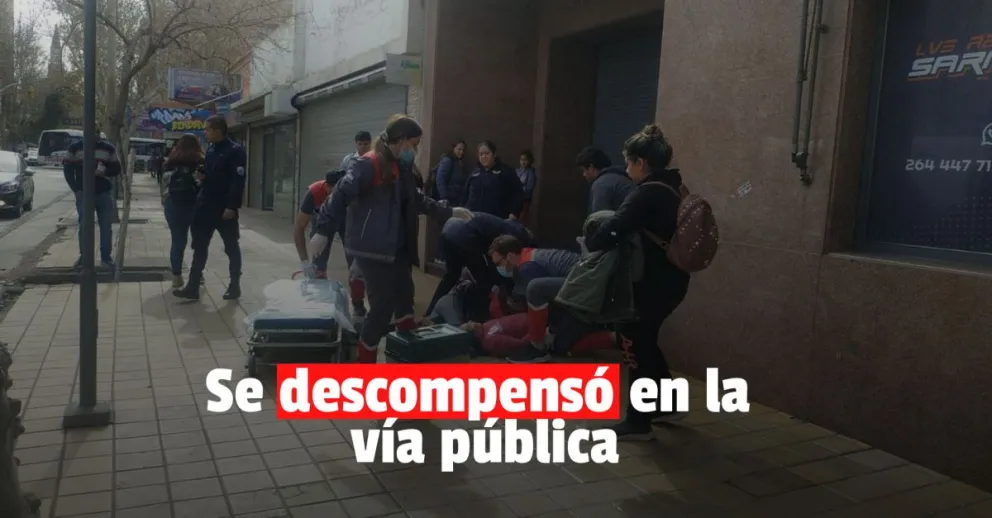 Una mujer se descompensó en la vía pública al enterarse que perdió la tenencia de sus hijos