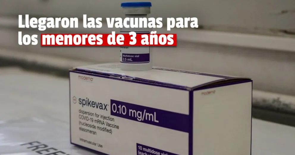 COVID-19: San Juan recibió 13.200 vacunas Moderna para inmunizar a menores de 3 años