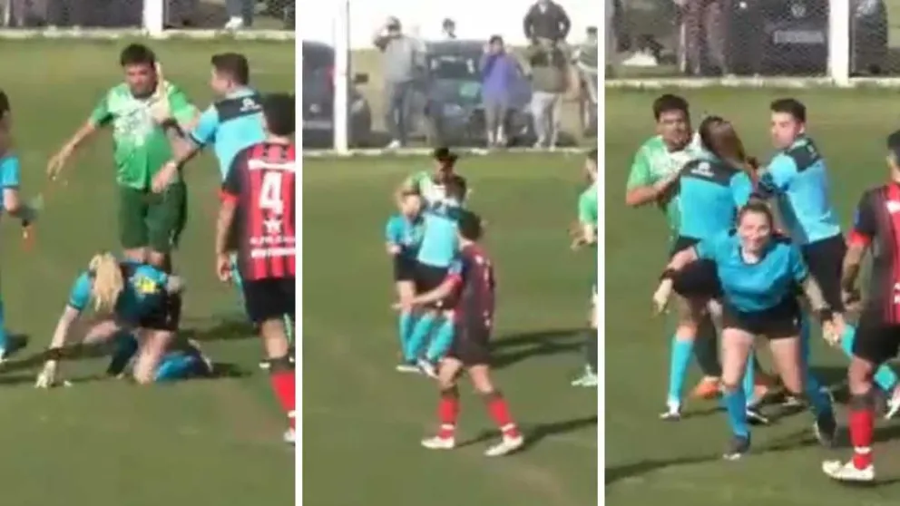 Sanción ejemplar para el futbolista que agredió brutalmente a una árbitra