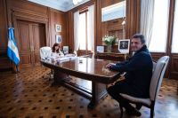 Cristina Kirchner se reunió con Sergio Massa antes de su asunción como superministro de Economía