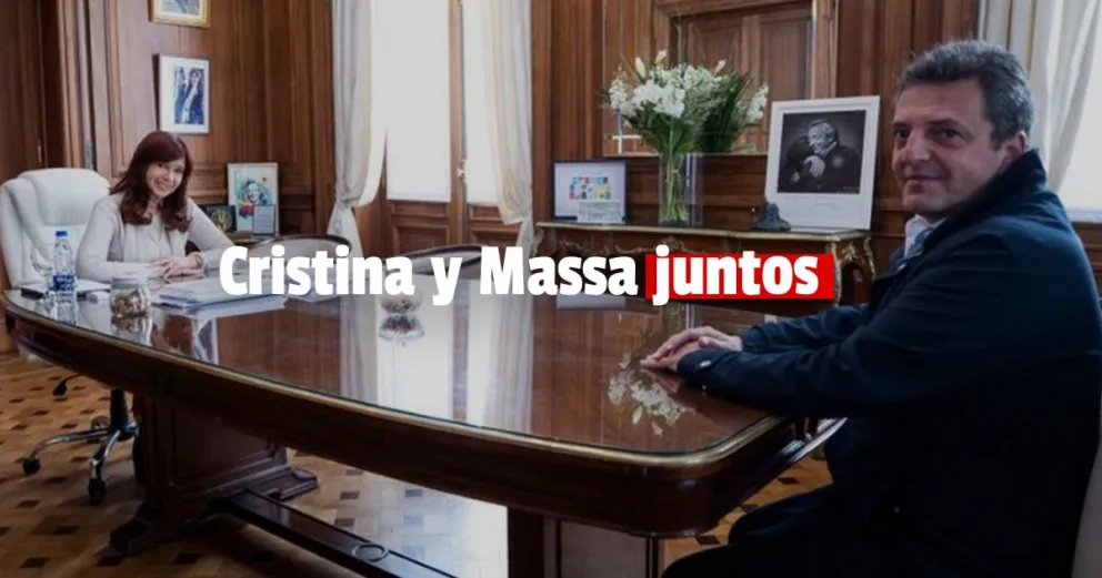 Cristina Kirchner y Sergio Massa se mostraron juntos por primera vez tras la designación en Economía