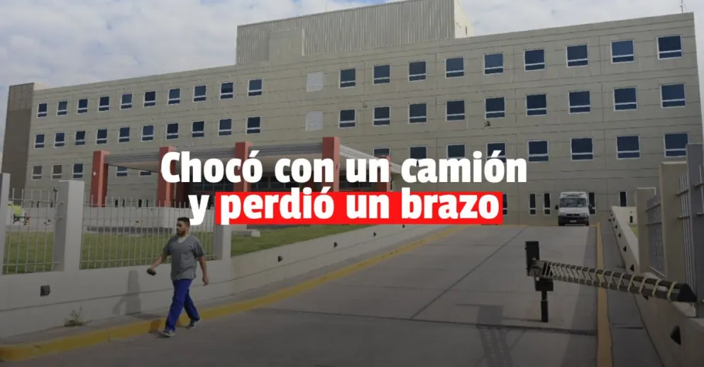 Fuerte choque entre un auto y un camión en Ullum: un conductor perdió un brazo