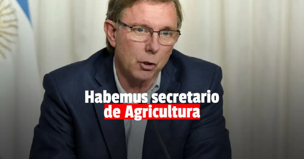 Juan José Bahillo será el nuevo secretario de Agricultura de la Nación