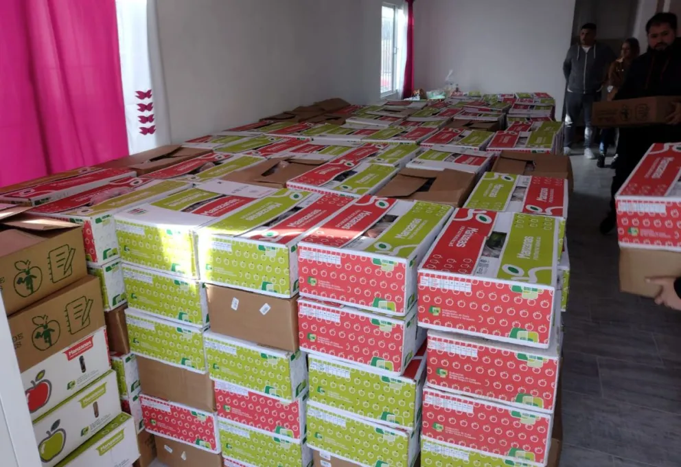 ¡Comenzaron a entregar los módulos de alimentos frescos en Roca!
