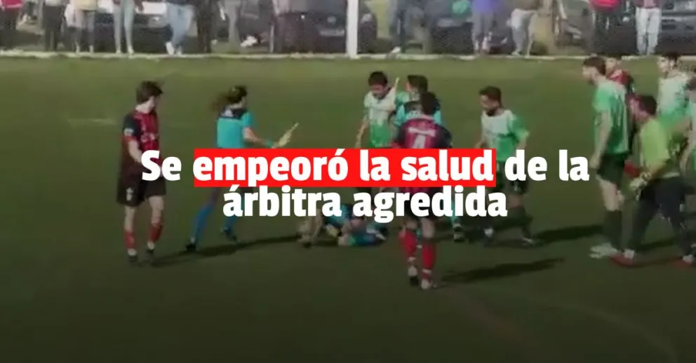 Tuvo una recaída la salud de la árbitra golpeada por el jugador en el partido de Tres Arroyos