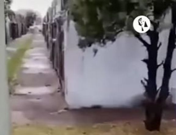 Un fantasma filmado en un cementerio de Buenos Aires