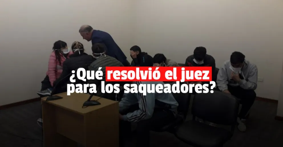 El juez dictó prisión preventiva y fijó fecha de juicio final para los saqueadores 