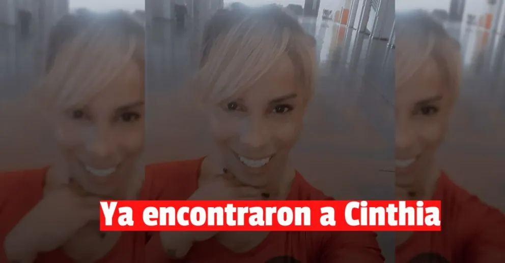 Encontraron a Cinthia Suárez y se encuentra en buen estado de salud