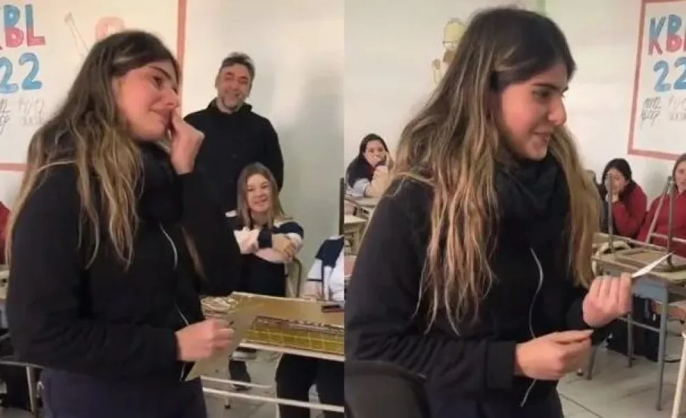 Conmovedor video: no podía pagarse el viaje de egresados y sus compañeros se lo regalaron 