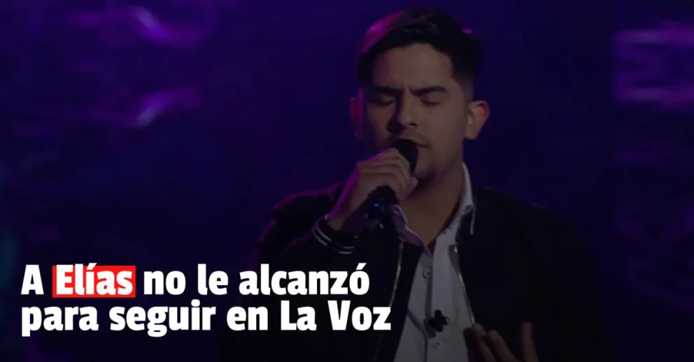 Elías Muñoz quedó fuera de La Voz Argentina