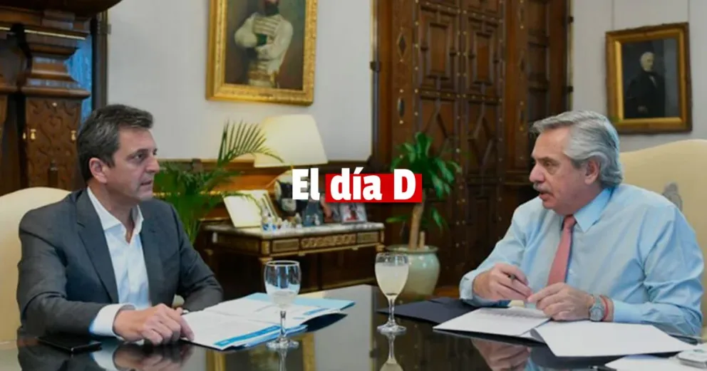 Después del anuncio de las primeras medidas, Alberto Fernández recibió a Sergio Massa en la Casa Rosada