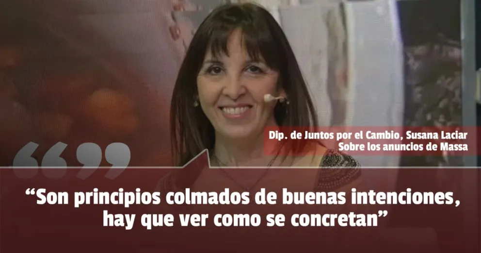 La diputada de Juntos por el Cambio dijo faltaron más detalles en los anuncios de Massa