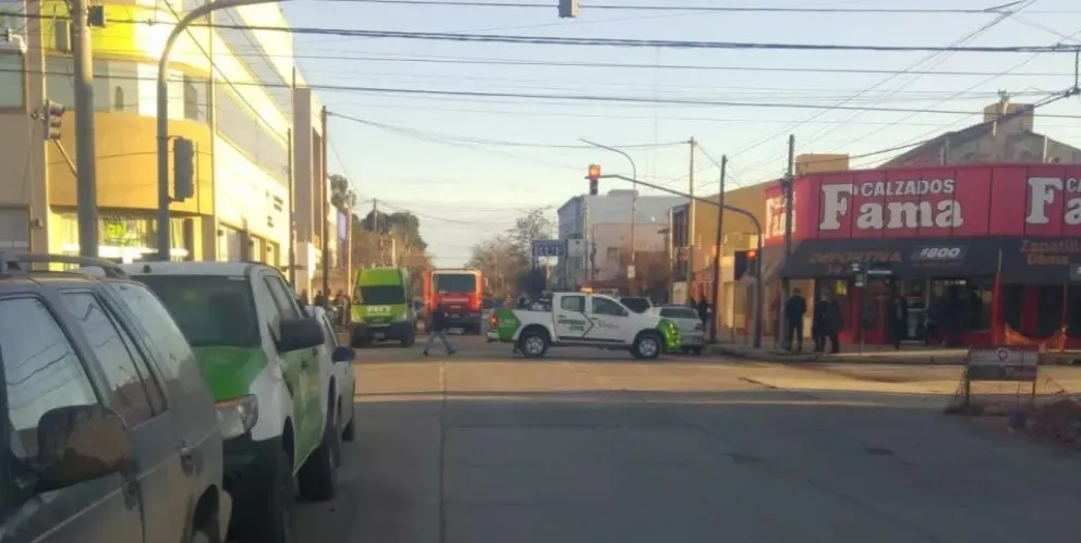 Un simulacro de un incendio generó estupor cerca de un organismo provincial