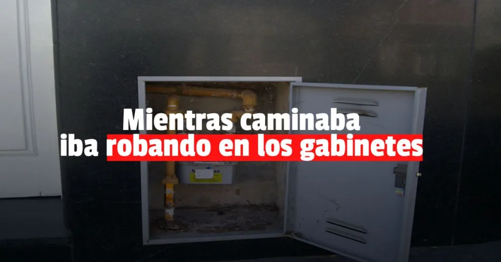 Un hombre fue detenido por robar reguladores de gas y caños de cobre