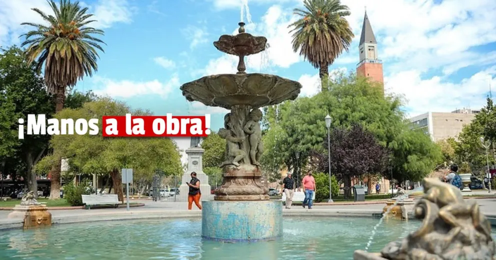 Comienzan las obras de embellecimiento y restauración de la Plaza 25 de Mayo
