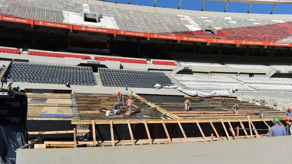 Así avanzan las obras en el estadio Monumental