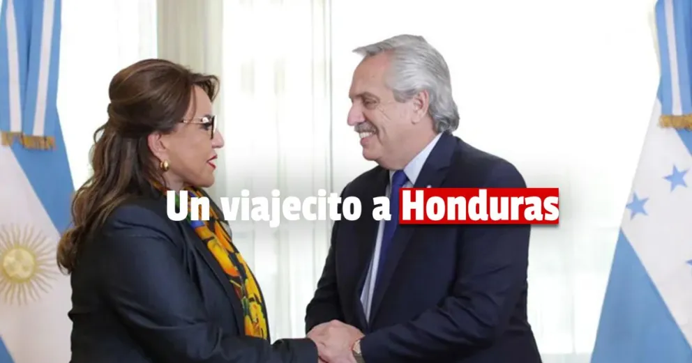 El presidente viajó a Honduras para reunirse con Xiomara Castro