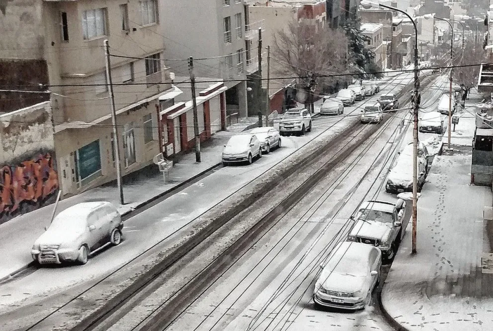 El Servicio Meteorológico Nacional prevé lluvias y nevadas hasta mañana en esta ciudad