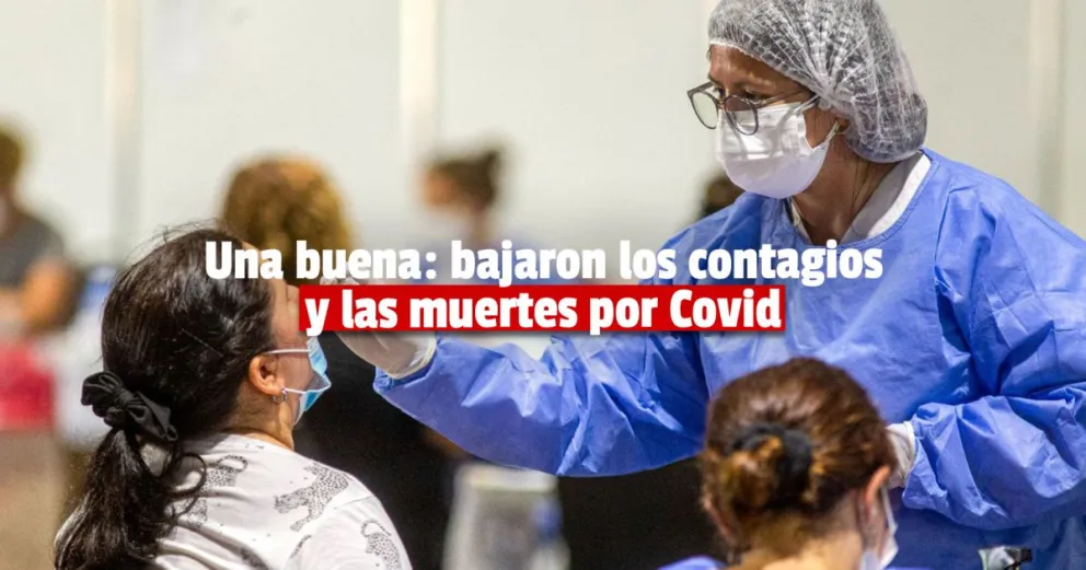 Por primera vez en seis semanas, bajaron los contagios de covid en la Argentina