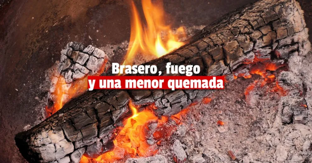 Una menor se quemó la cara al revivir el fuego de un brasero