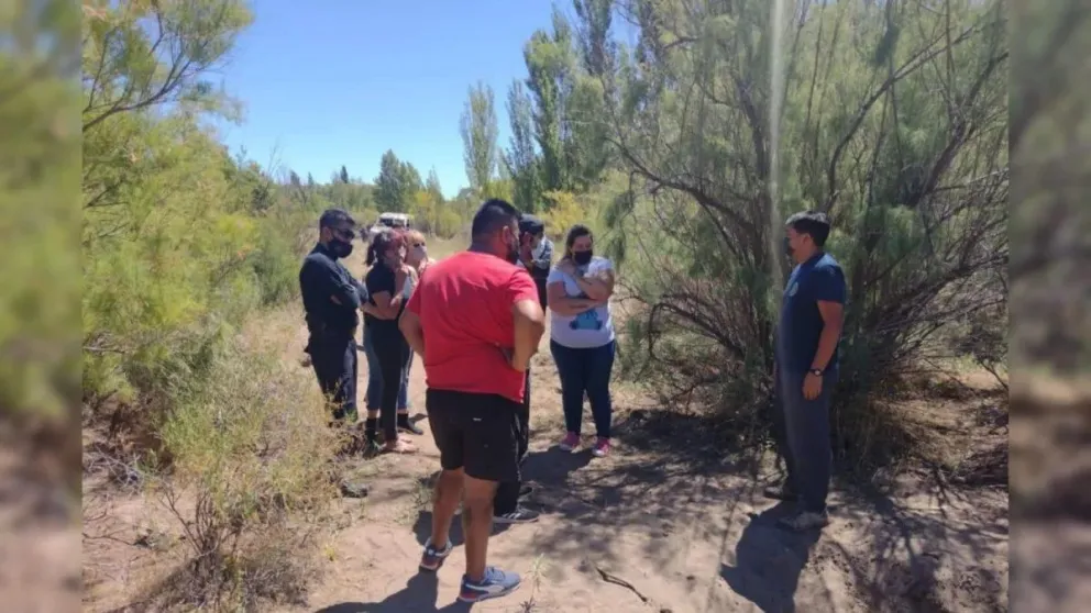 El asesino enterró el cuerpo y la camioneta de Curruqueo en una chacra ubicada en una zona rural de Cipolletti
