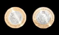 Conoce la moneda de 20 pesos que conmemora los cien años de la llegada de los Menonitas a México.