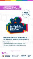 Abrió la convocatoria para el 1º Festival de Cine Diverso Neuquén