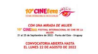 Últimos días para inscribirse al 10° CINEFEM - Festival de Cine de la Mujer