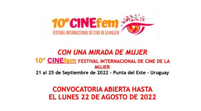 Últimos días para inscribirse al 10° CINEFEM - Festival de Cine de la Mujer