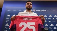 "Estoy feliz de llegar a Boca, el club más grande de Argentina" dijo Romero en su presentación