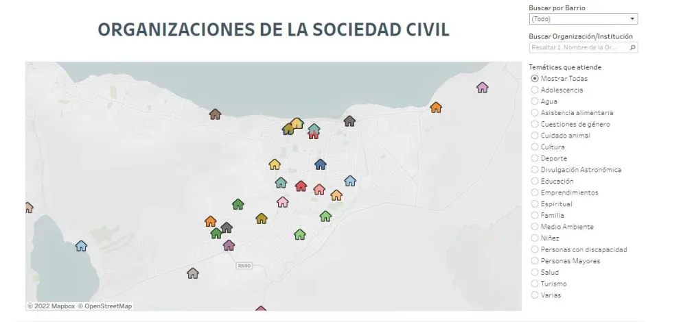 Así es el mapa de las ONGs de Bariloche