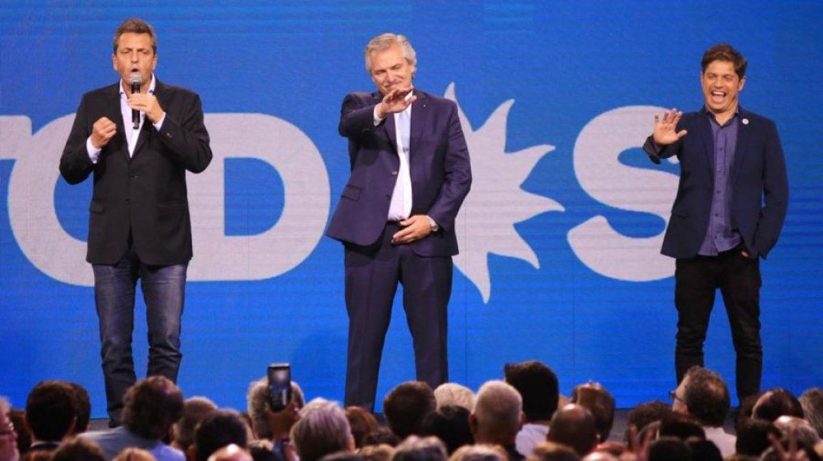 Gesto de unidad: Massa, Alberto Fernández y Kicillof se muestran juntos en el Conurbano