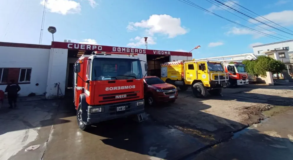 La sede central del Cuartel de Bomberos de Viedma. 