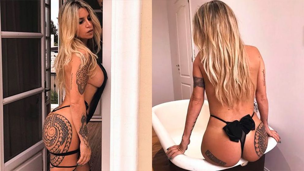 Florencia Peña, tapada solo con una red: "No apto para flojitos"