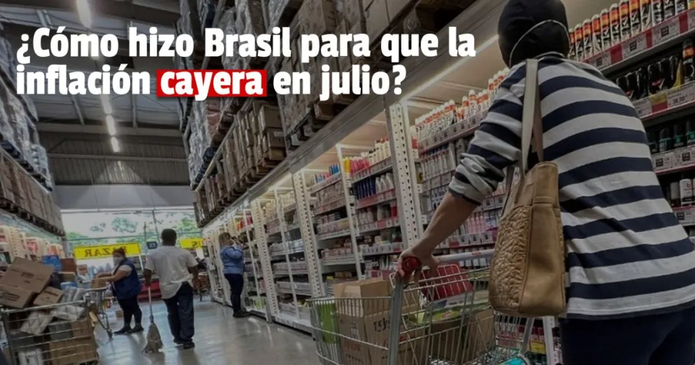 Deflación en Brasil: el índice de precios marcó -0,68% en julio, la mayor baja desde 1980