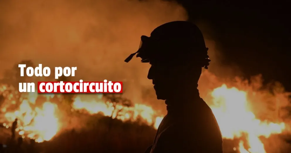 Por un cortocircuito se incendió la habitación de una vivienda pocitana