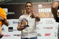 Guille García se subió al podio en el Ironman 70.3 de Brasil