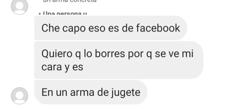 Habló el joven que hizo amenazas vía redes sociales: "Es un arma de juguete"