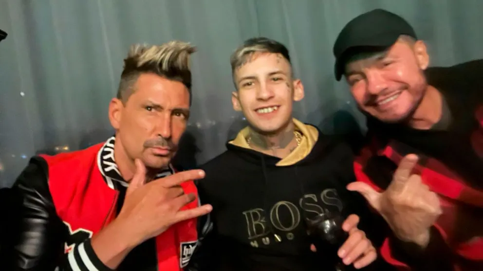 Nació una nueva amistad: Marcelo Tinelli visitó en su casa a L-Gante y compartieron un asado