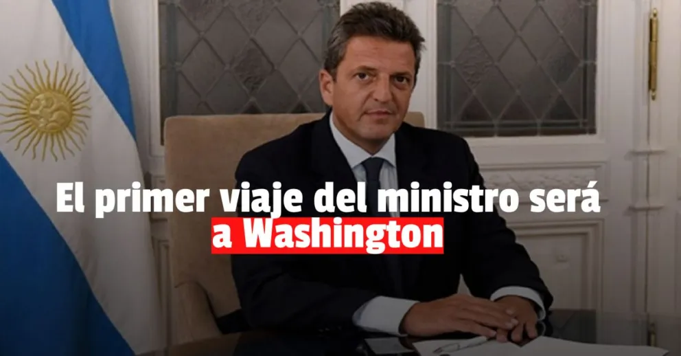 Massa viajará a fin de mes a Washington para dialogar con entidades internacionales 
