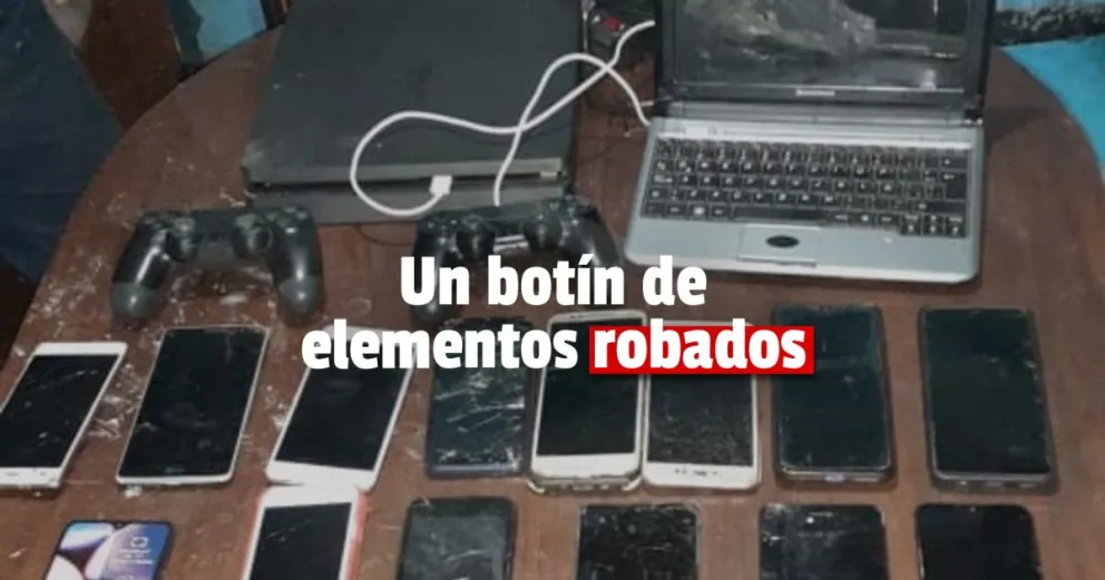 Rawson: recuperan elementos robados y hasta un arma 