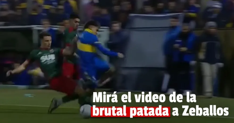 A Zeballos lo sacaron de un patadón