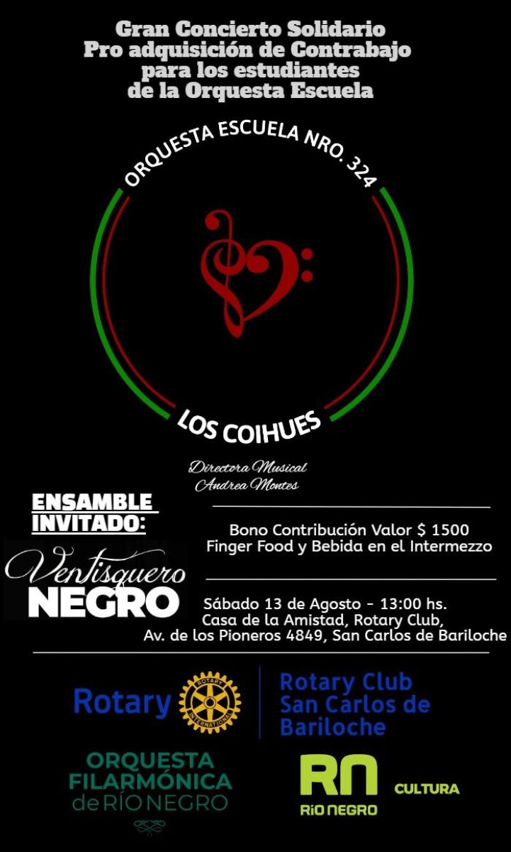 Invitan a un concierto solidario a beneficio de la Orquesta de la Escuela 324