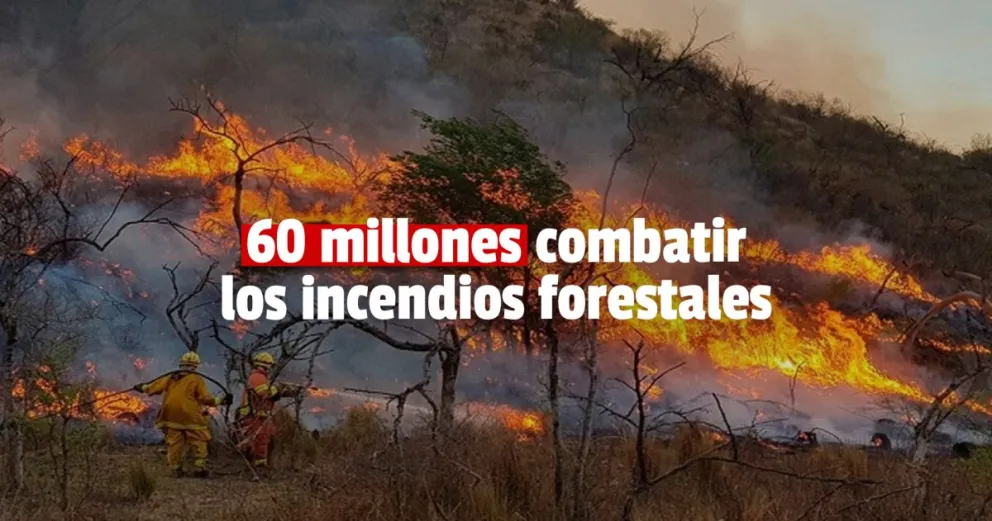 San Juan recibió fondos para financiar el combate de incendios forestales