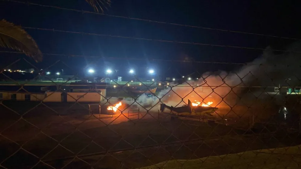 Video: barras de Aldosivi prendieron fuego los autos de los jugadores
